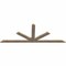 Ekena Millwork Saratoga Smooth Timber Gable Bracket, Douglas Fir, 72"W x 27"H x 1 1/2"D x 3 1/2"F, 9/12 Pitch GBW072X27X0204SAR00SDF - alternate 5